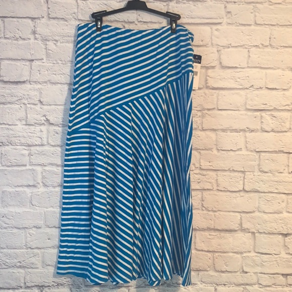 Chaps Dresses & Skirts - CHAPS Blue & White Striped Skirt